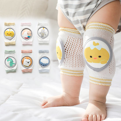 Baby Knee & Elbow Pads Cartoon Learning Set - Giggles & Coos