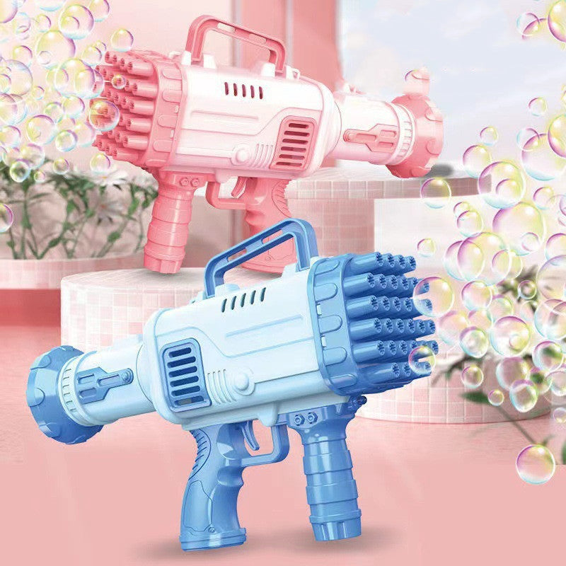 32-Hole Electric Bazooka Bubble Gun - Automatic Gatling Bubble - Giggles & Coos